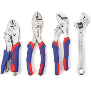 WORKPRO Pliers Set Adjustable Wrench